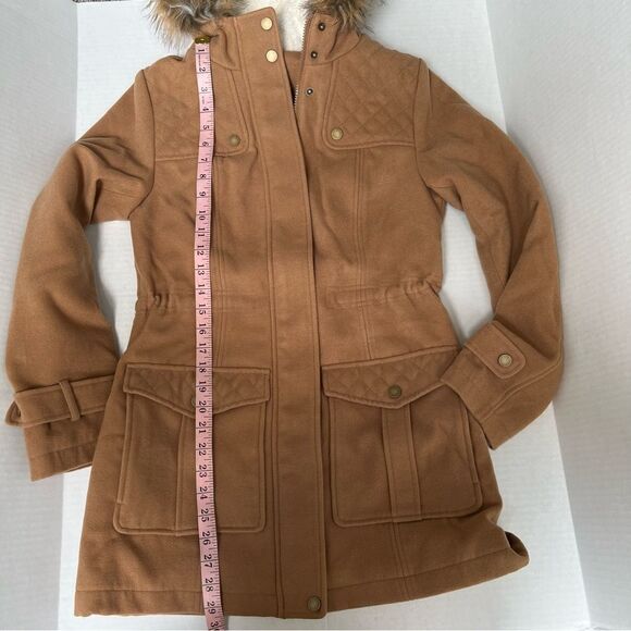 Denim & Co Anorak Jacket Sherpa Lined Hood Women | size XXS - Picture 10 of 10